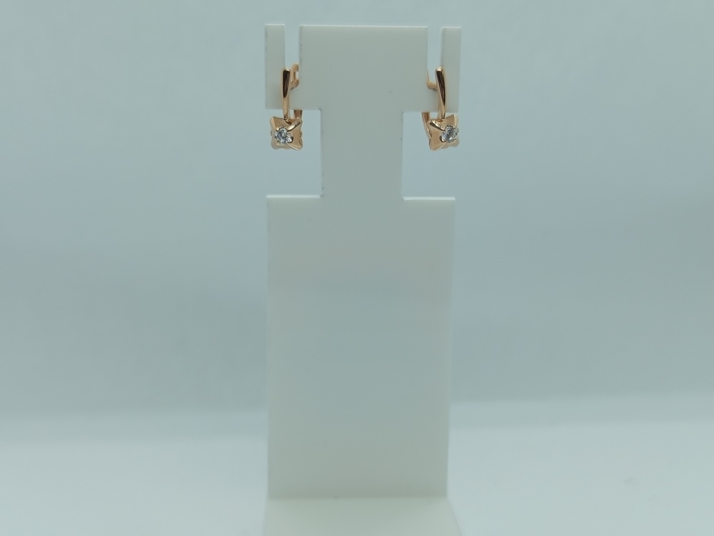 СЕРЬГИ С КАМНЕМ (Au 585)