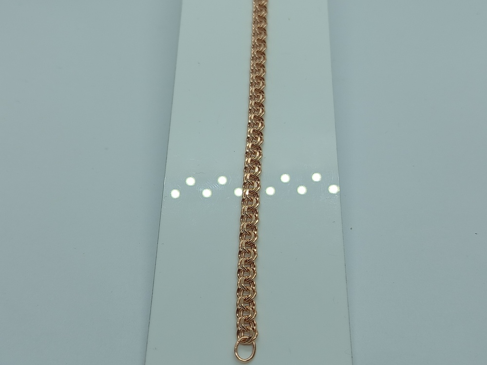 БРАСЛЕТ ПУСТОТЕЛЫЙ Бисмарк (Au 585)