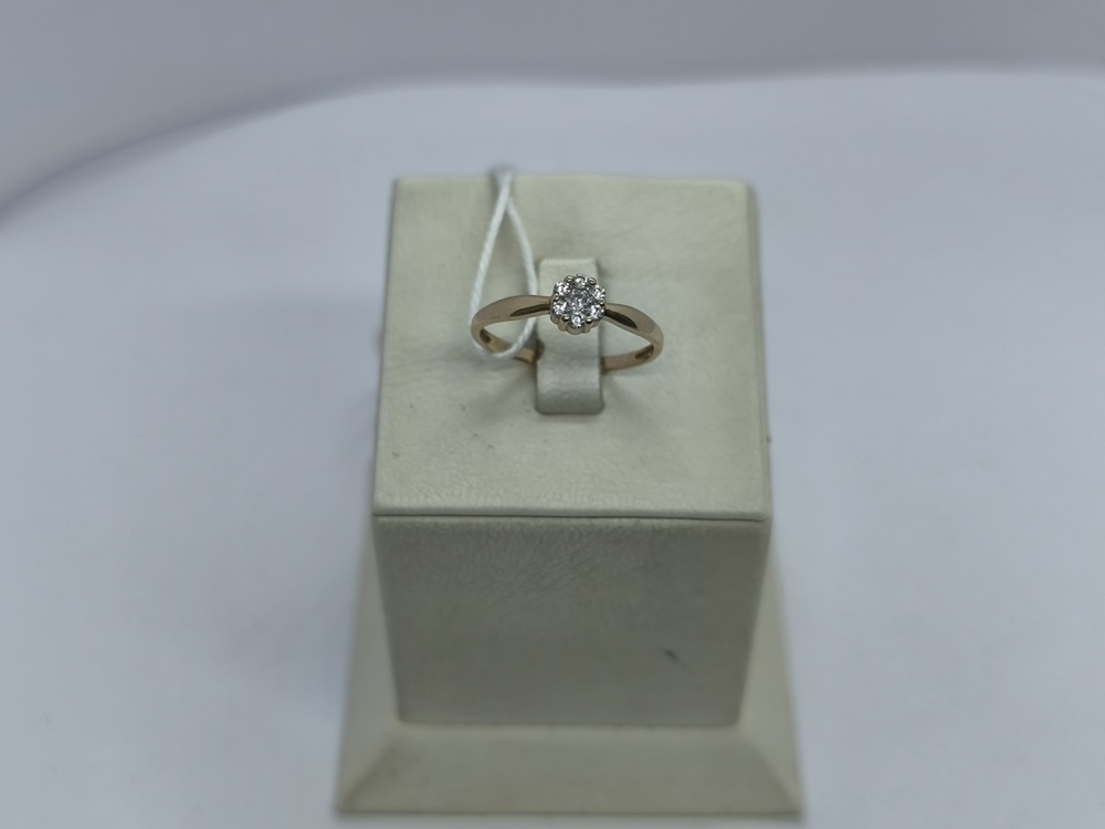 КОЛЬЦО С КАМНЯМИ (Au 585)