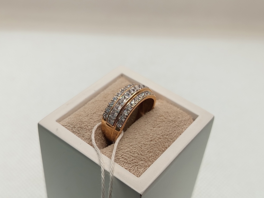 КОЛЬЦО С КАМНЯМИ (Au 585)