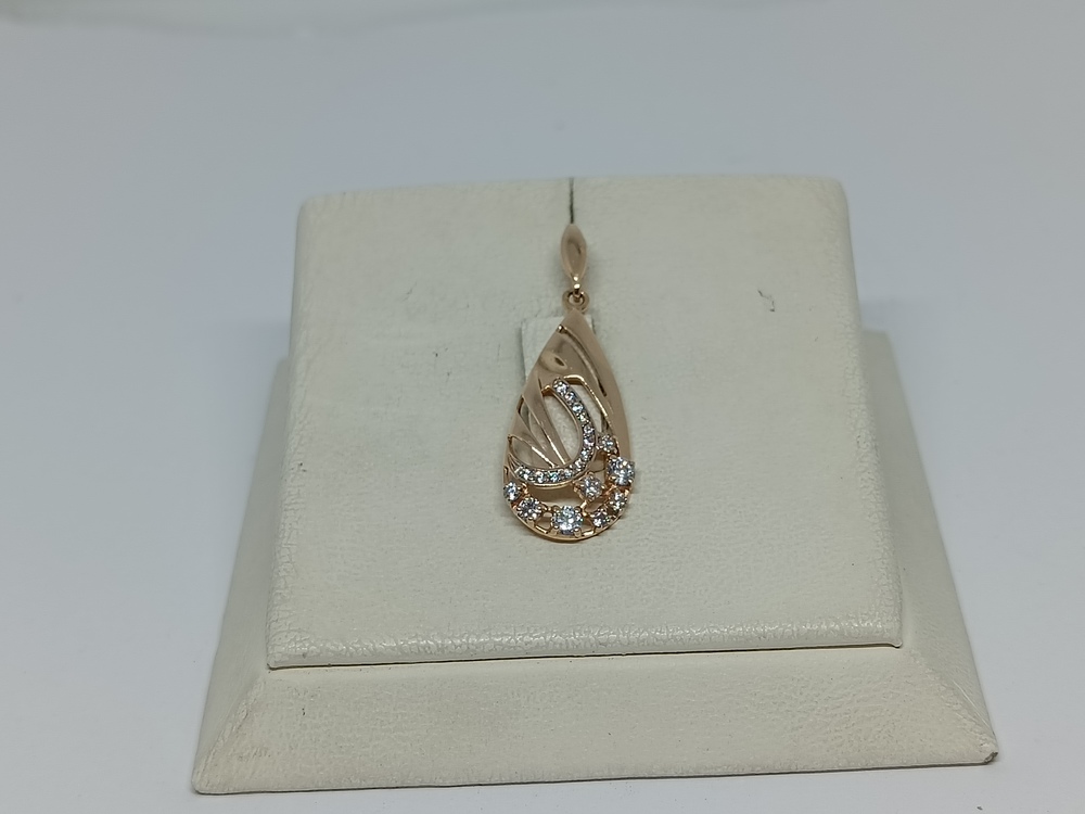 ПОДКМИ585 ПОДВЕСКА С КАМНЯМИ (Au 585)