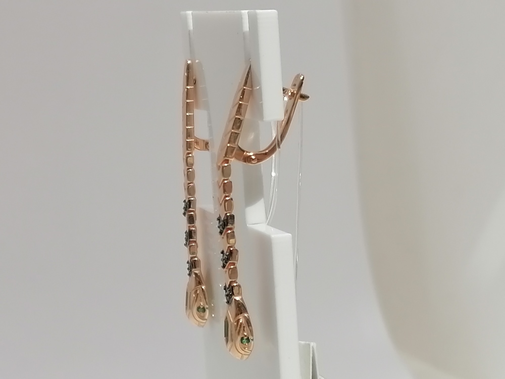 СЕРЬГИ С КАМНЯМИ (Au 585)