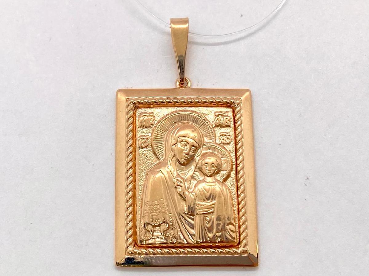 00-63-0189-00 ПОДВЕСКА ИКОНА без камня (Au 585)