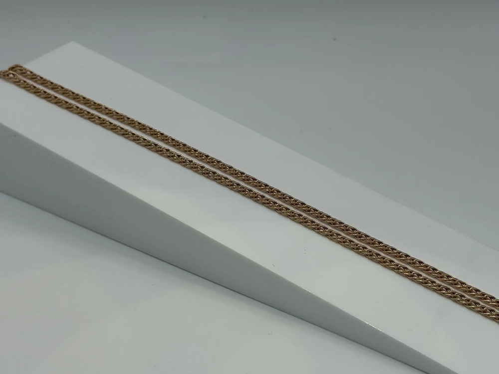 ЦЕПЬ ПУСТОТЕЛАЯ Ромб двойной (Au 585)