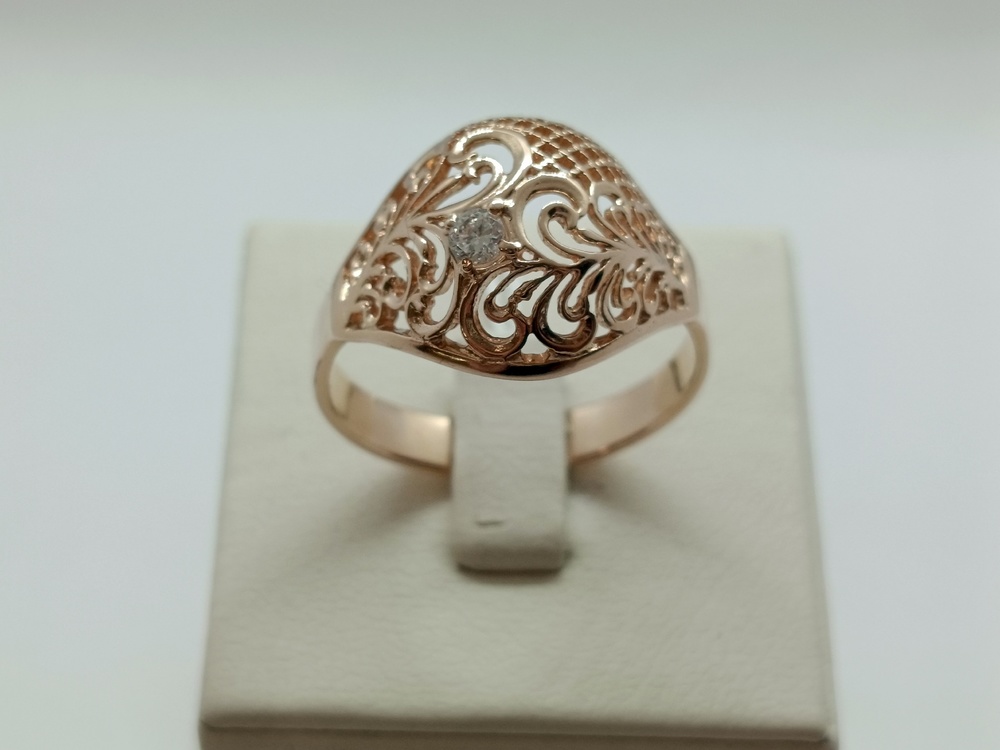 КОЛЬЦО С КАМНЕМ (Au 585)