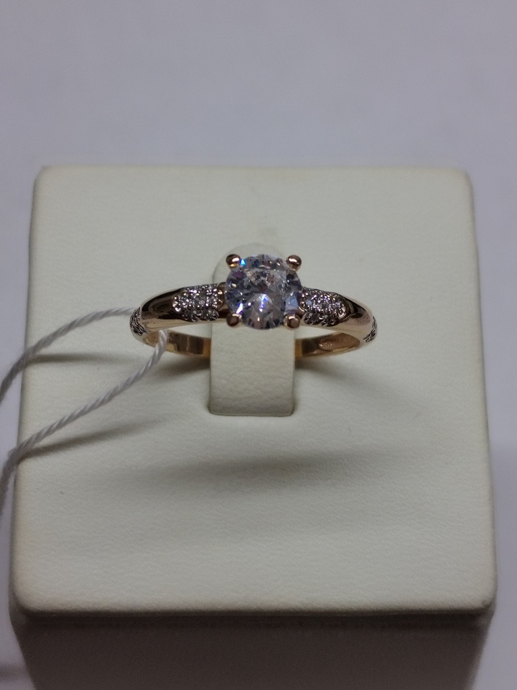 КОЛКМИ585 КОЛЬЦО С КАМНЯМИ (Au 585)