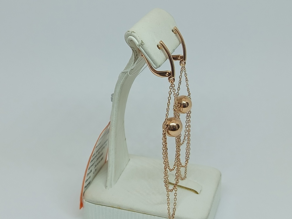 СЕРЬГИ БЕЗ КАМНЯ (Au 585)