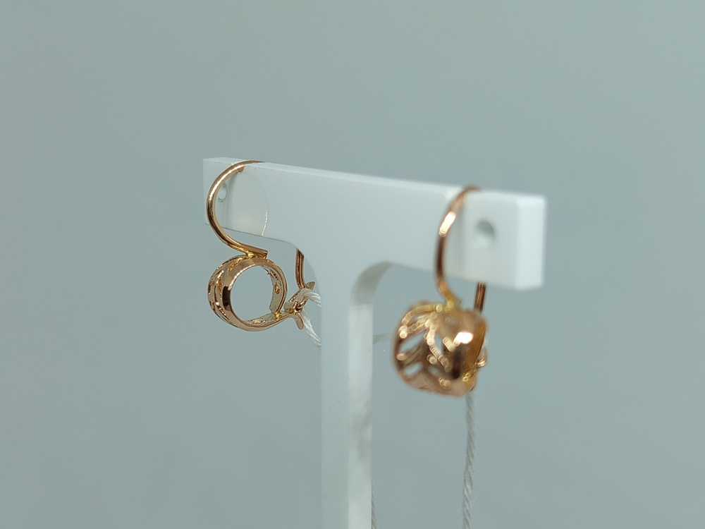 СБКМ583 СЕРЬГИ БЕЗ КАМНЯ (Au 583)