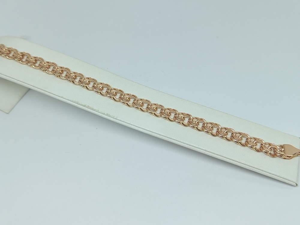 БЛБ585 БРАСЛЕТ ПОЛНОВЕСНЫЙ Бисмарк (Au 585)