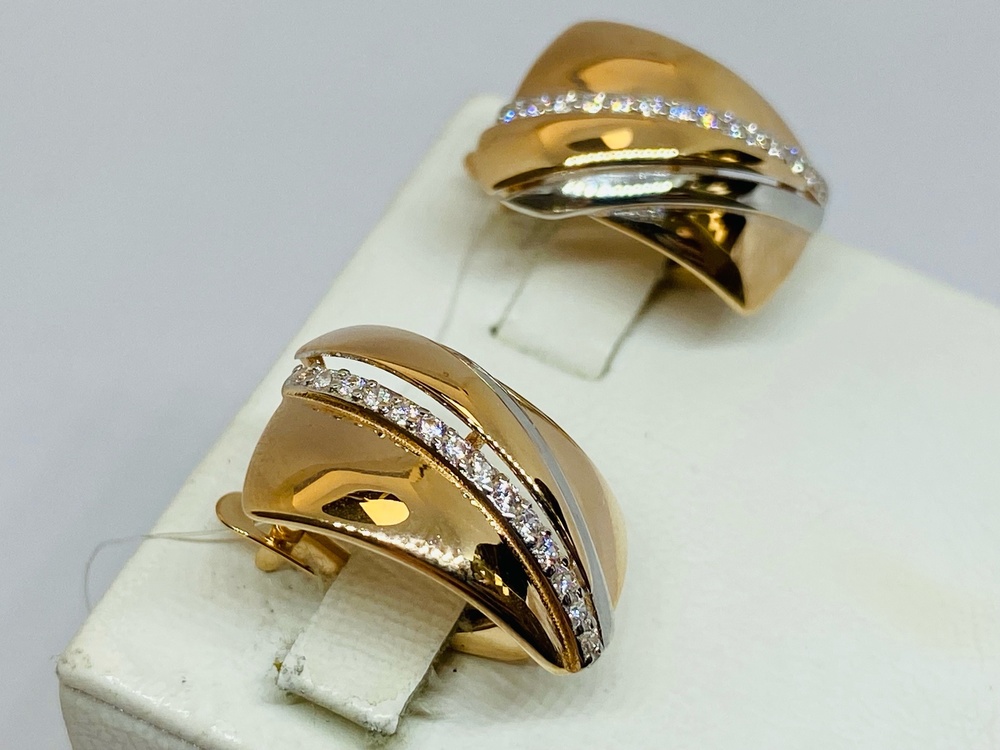 СЕРЬГИ С КАМНЯМИ (Au 585)