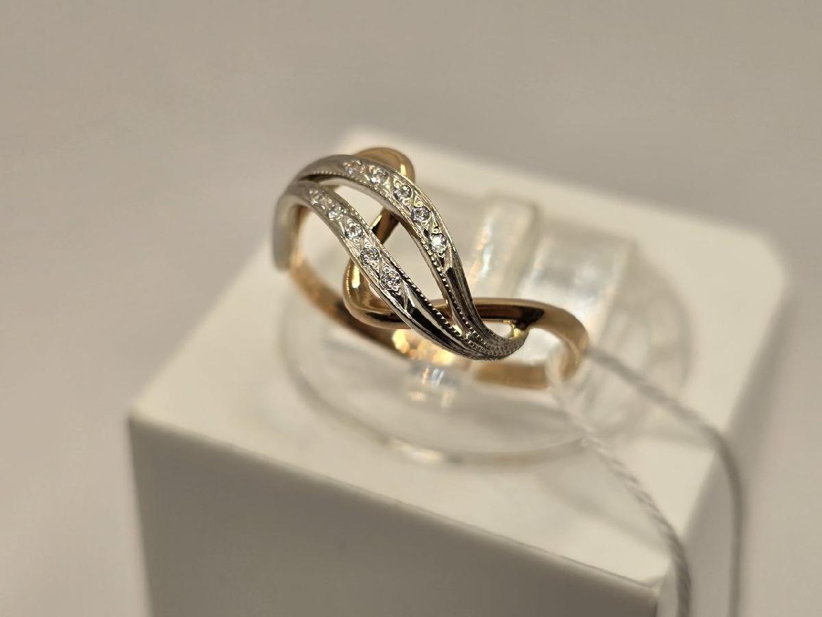 КОЛЬЦО С КАМНЯМИ (Au 585)