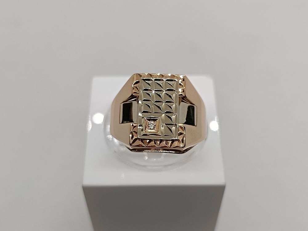 51-0024 КОЛЬЦО ПЕЧАТКА с камнем (Au 585)