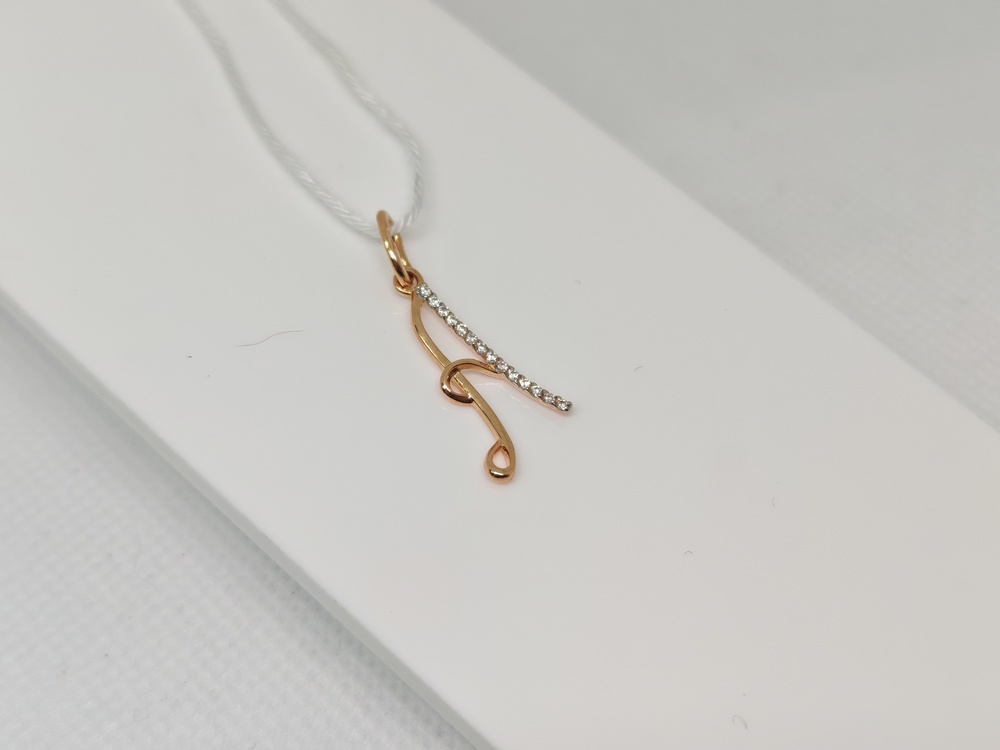 ПОДВЕСКА БУКВА А Au 585