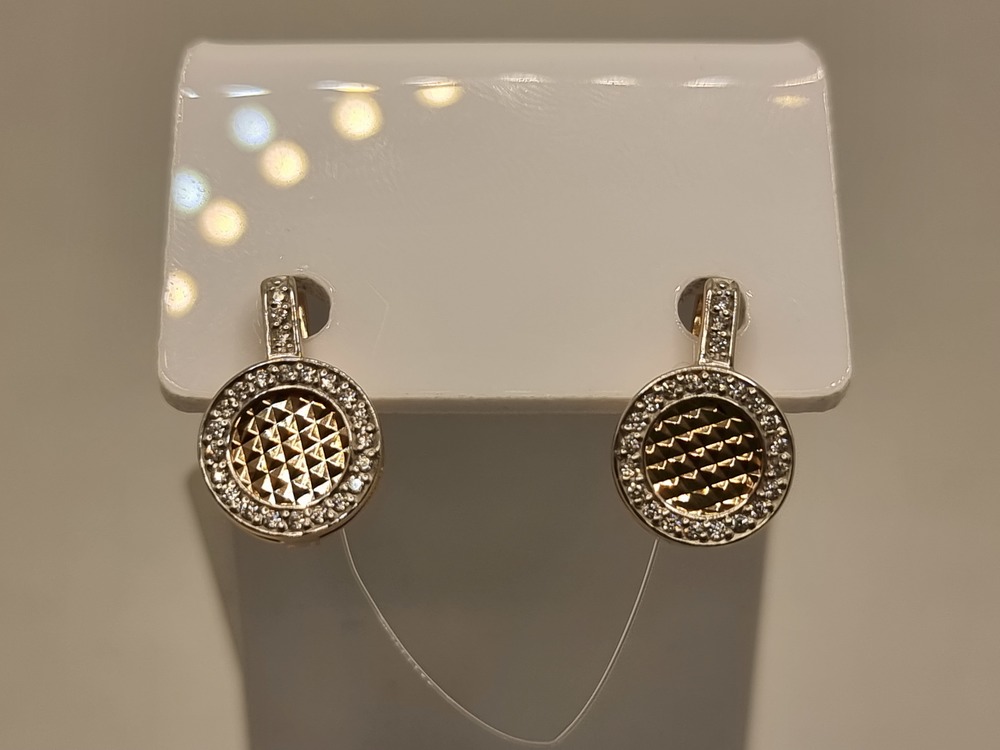 СЕРЬГИ С КАМНЯМИ (Au 585)