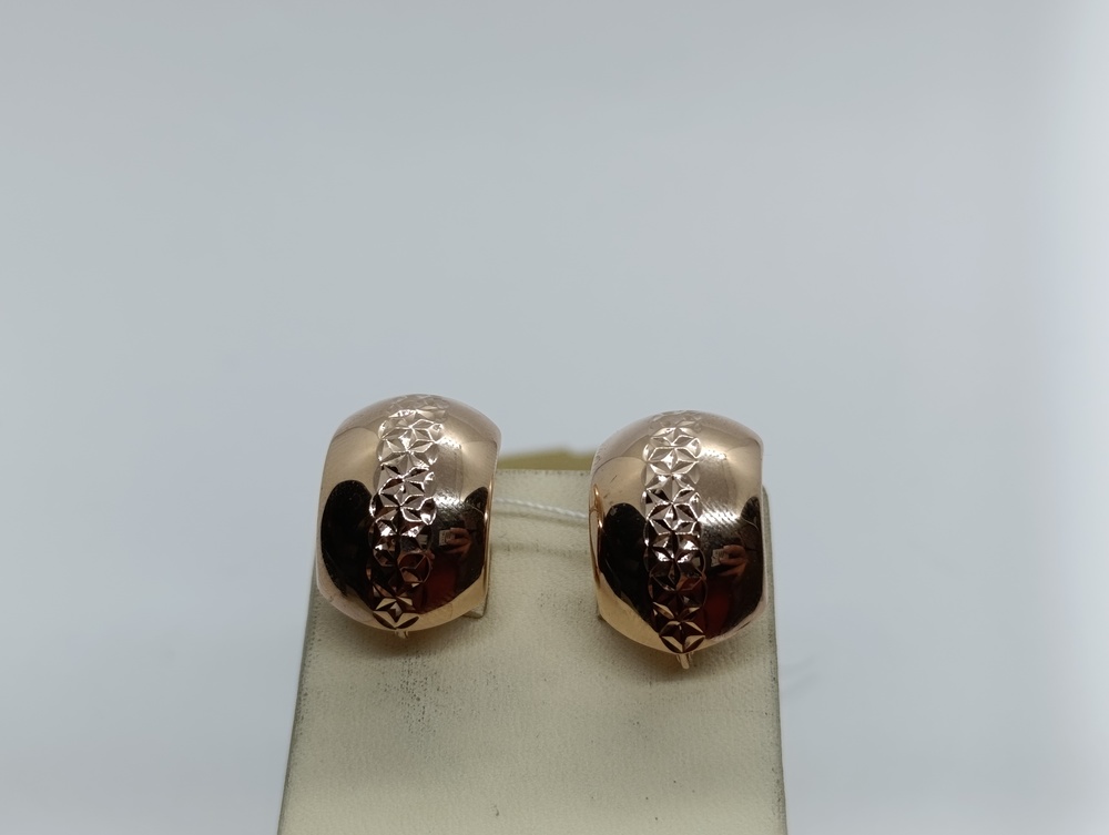 СЕРЬГИ БЕЗ КАМНЯ (Au 585)