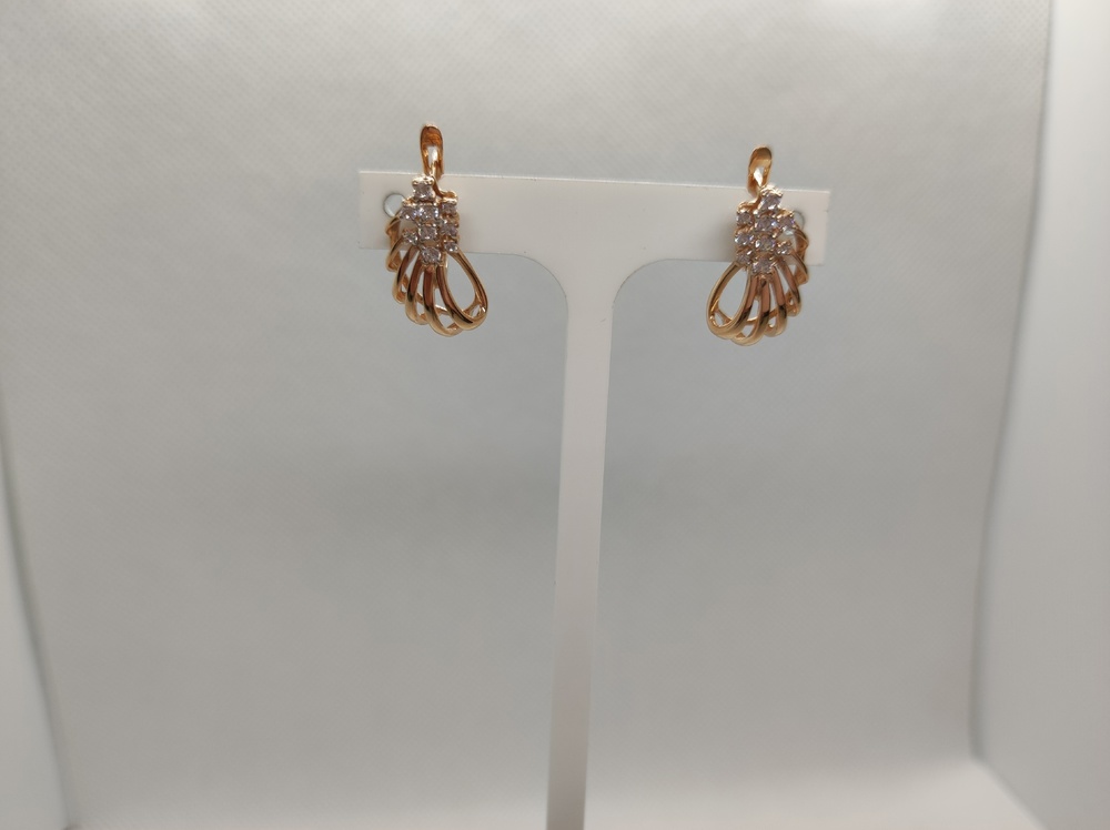 СКМИ585 СЕРЬГИ С КАМНЯМИ (Au 585)