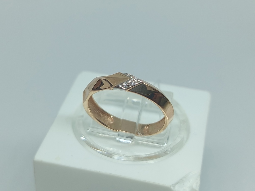 КОЛЬЦО С КАМНЯМИ (Au 585)