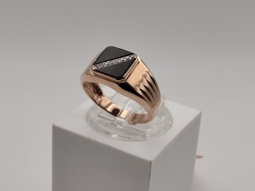 ПЕЧКМИ585 ПЕЧАТКА С КАМНЯМИ (Au 585)