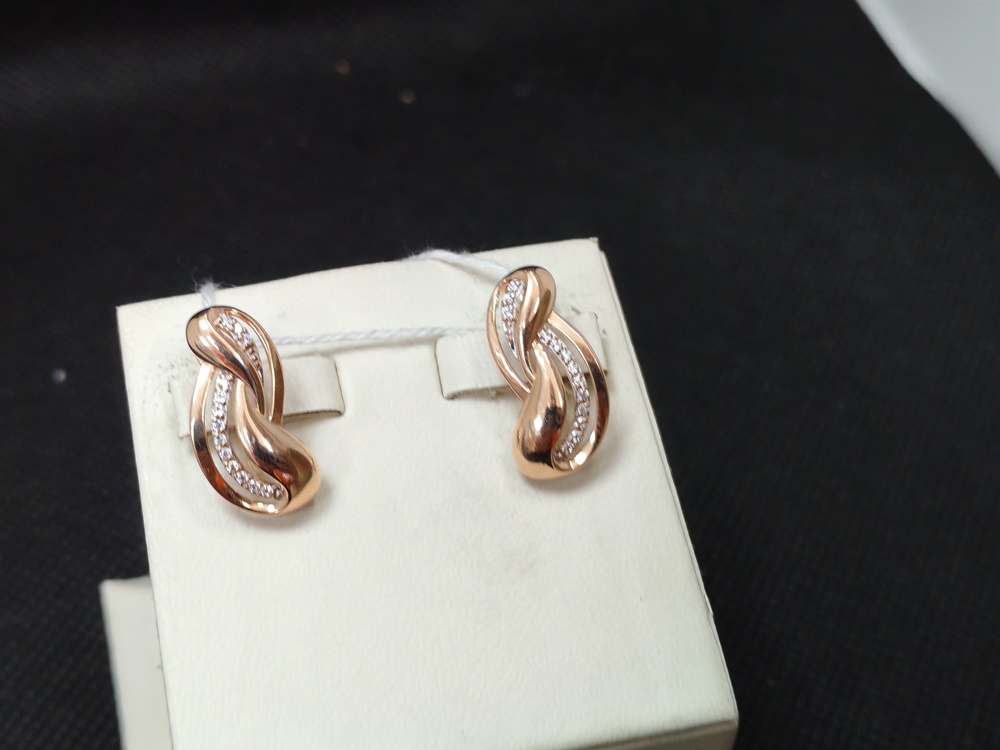 СЕРЬГИ С КАМНЯМИ (Au 585)