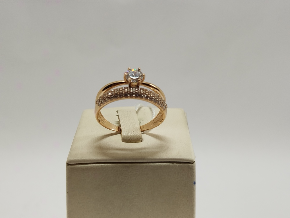 КОЛКМИ585 КОЛЬЦО С КАМНЯМИ (Au 585)