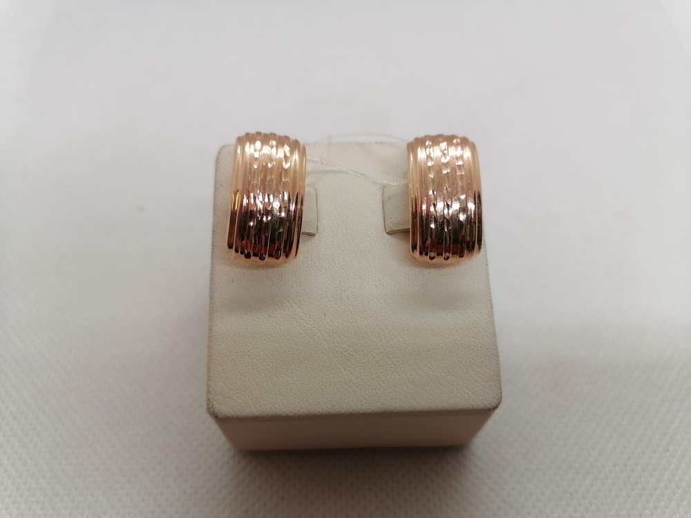 СЕРЬГИ БЕЗ КАМНЯ (Au 585)