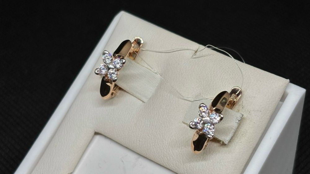 СЕРЬГИ С КАМНЯМИ (Au 585)