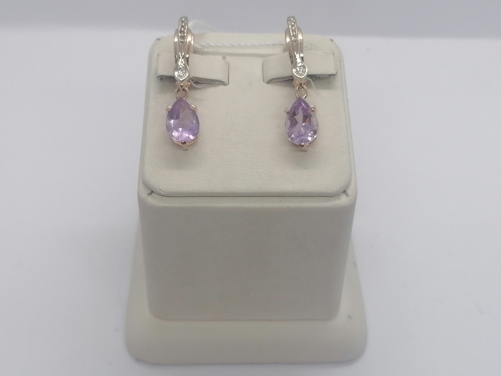 СЕРЬГИ С КАМНЯМИ (Au 585)