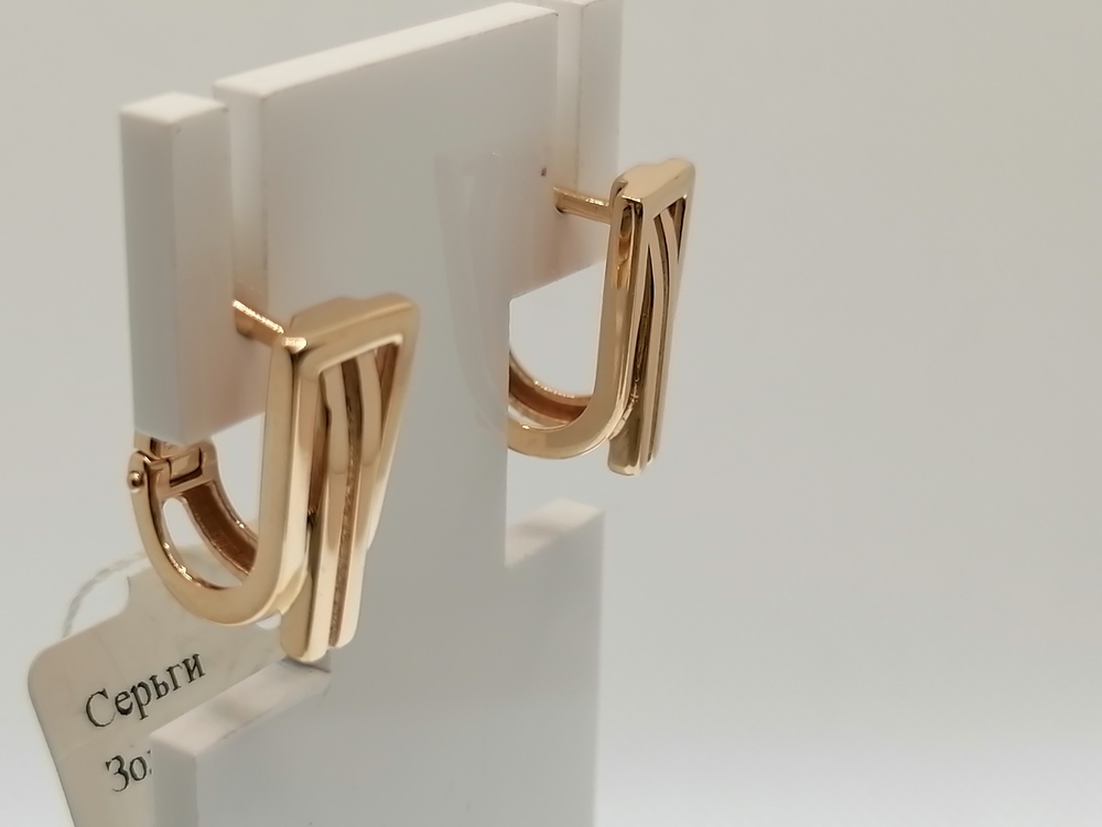СЕРЬГИ БЕЗ КАМНЯ (Au 585)