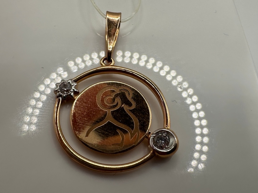 ПОДВЕСКА ЗНАК ЗОДИАКА ОВЕН (Au 585)