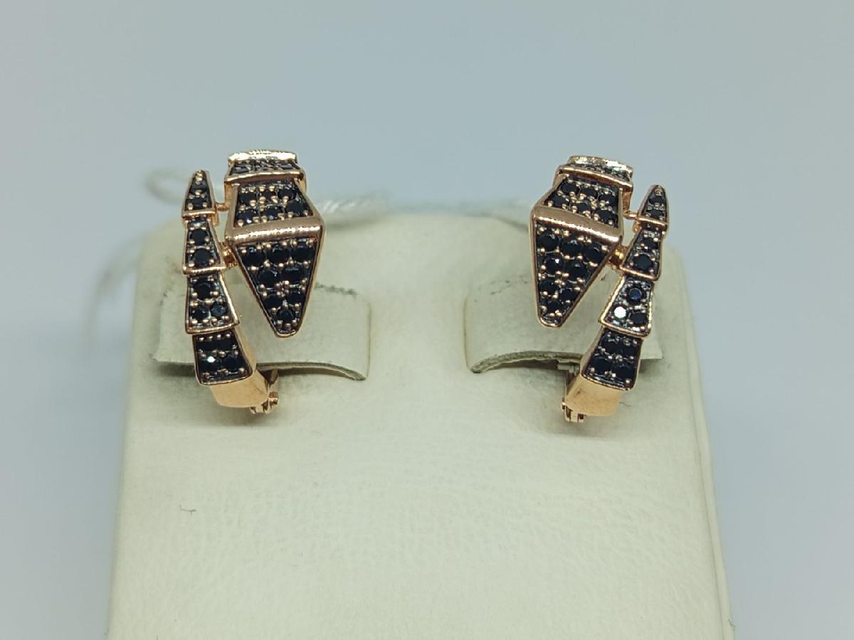 СКМИ585 СЕРЬГИ С КАМНЯМИ (Au 585)