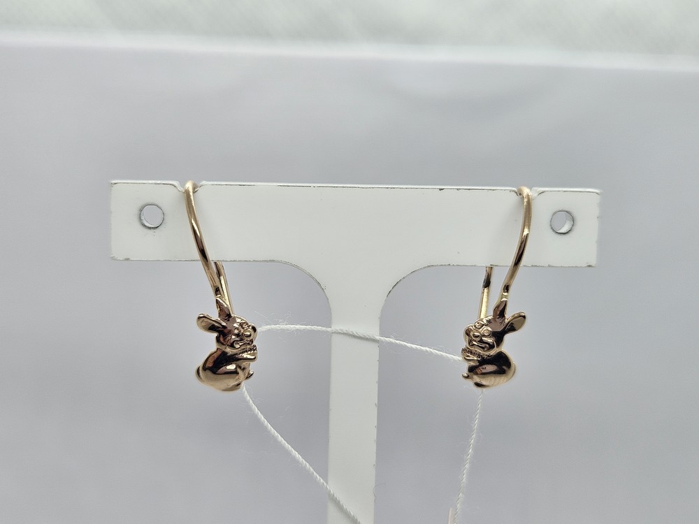 СЕРЬГИ БЕЗ КАМНЯ (Au 585)