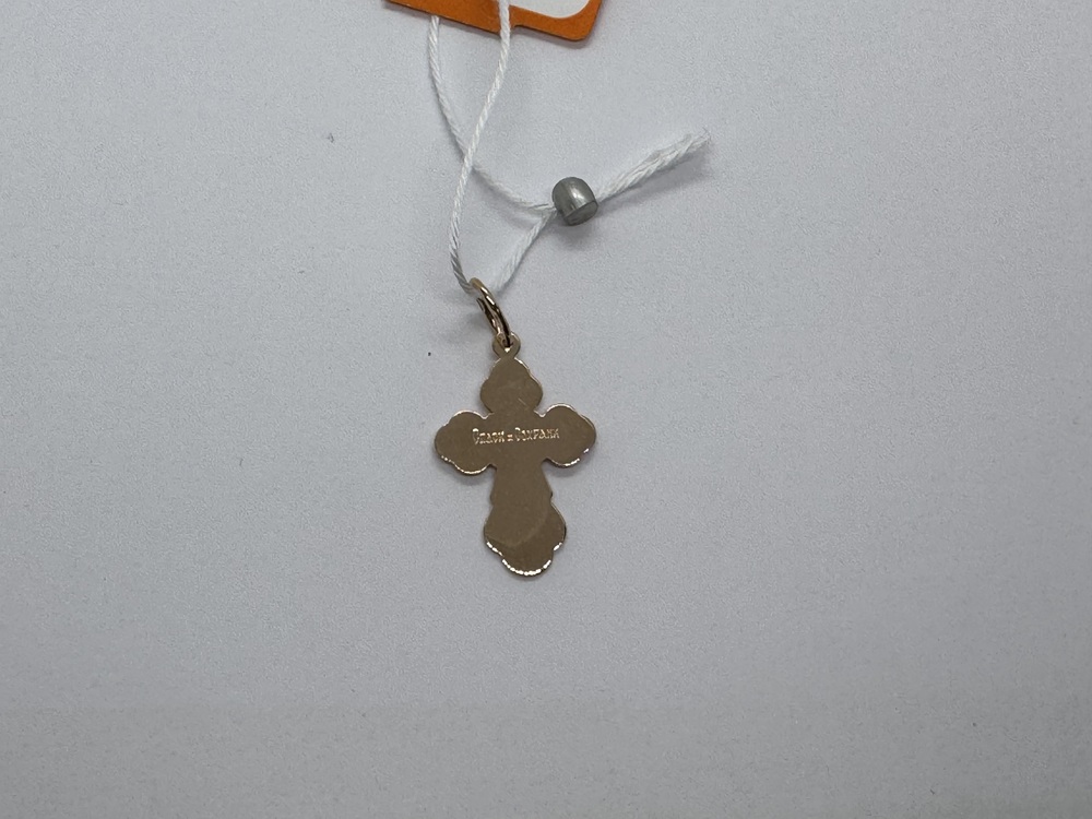 ПОДКБК585 ПОДВЕСКА КРЕСТ БЕЗ КАМНЯ (Au 585)