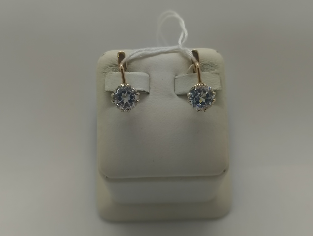 СЕРЬГИ С КАМНЕМ (Au 583)