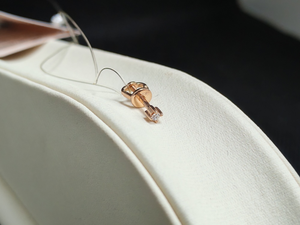 СЕРЬГИ ПУСЕТА бриллиант (Au 585)