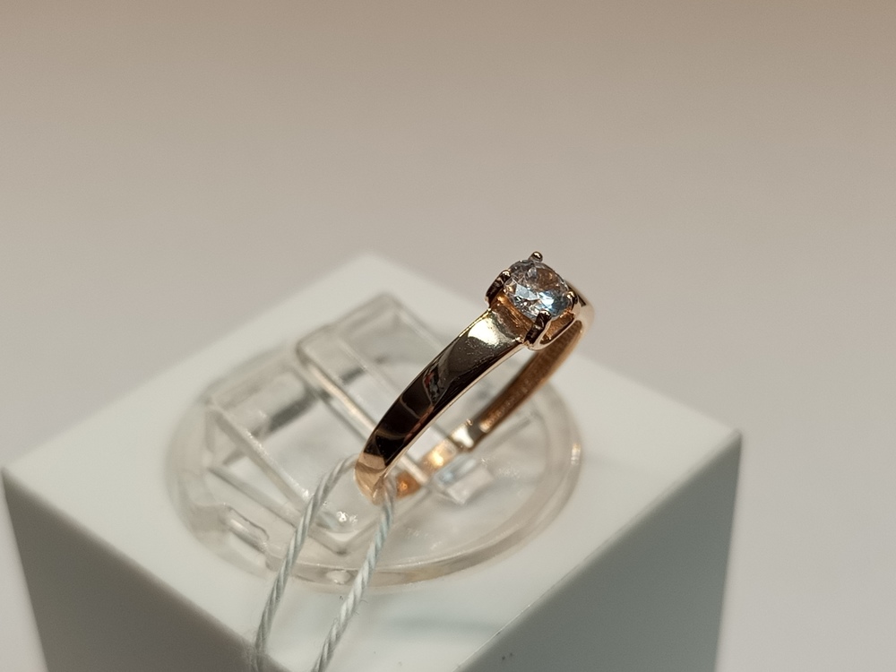 КОЛКМ585 КОЛЬЦО С КАМНЕМ (Au 585)