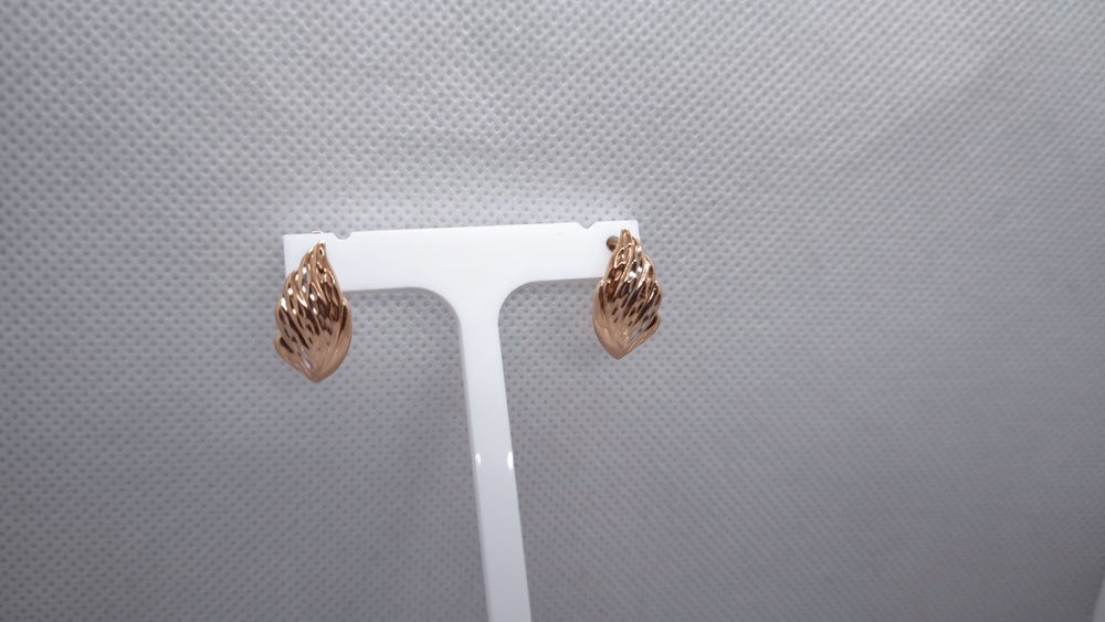 СБКМ585 СЕРЬГИ БЕЗ КАМНЯ (Au 585)