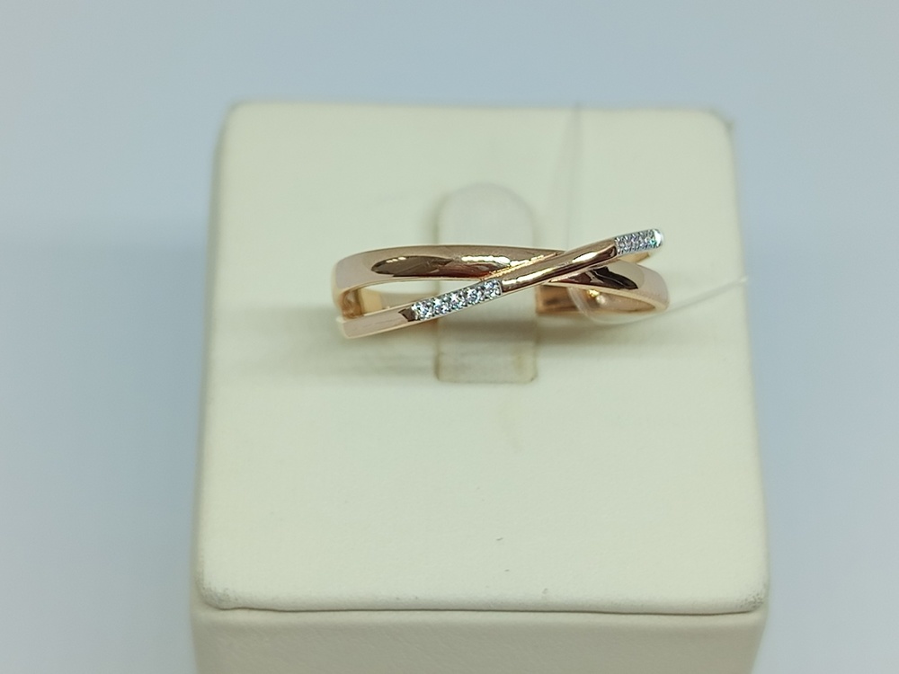 КОЛЬЦО С КАМНЯМИ (Au 585)