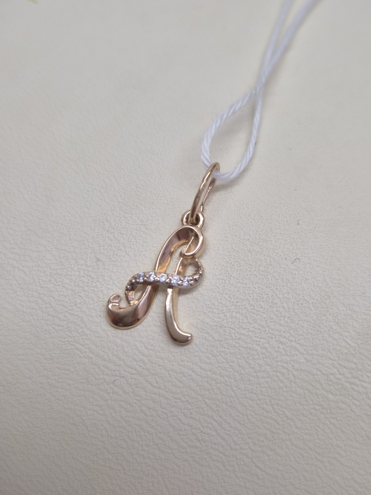 ПОДВЕСКА БУКВА А Au 375