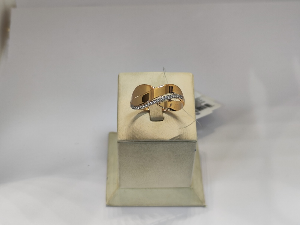 КОЛЬЦО С КАМНЯМИ (Au 585)