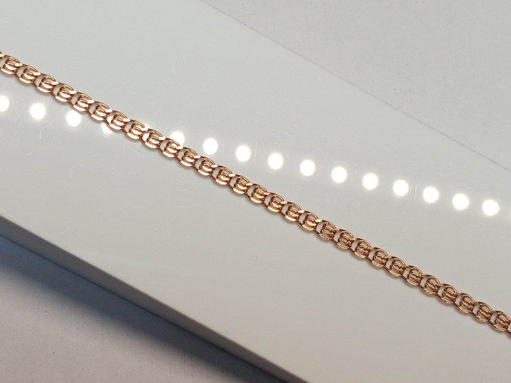 БРАСЛЕТ ПОЛНОВЕСНЫЙ Лав Au 585