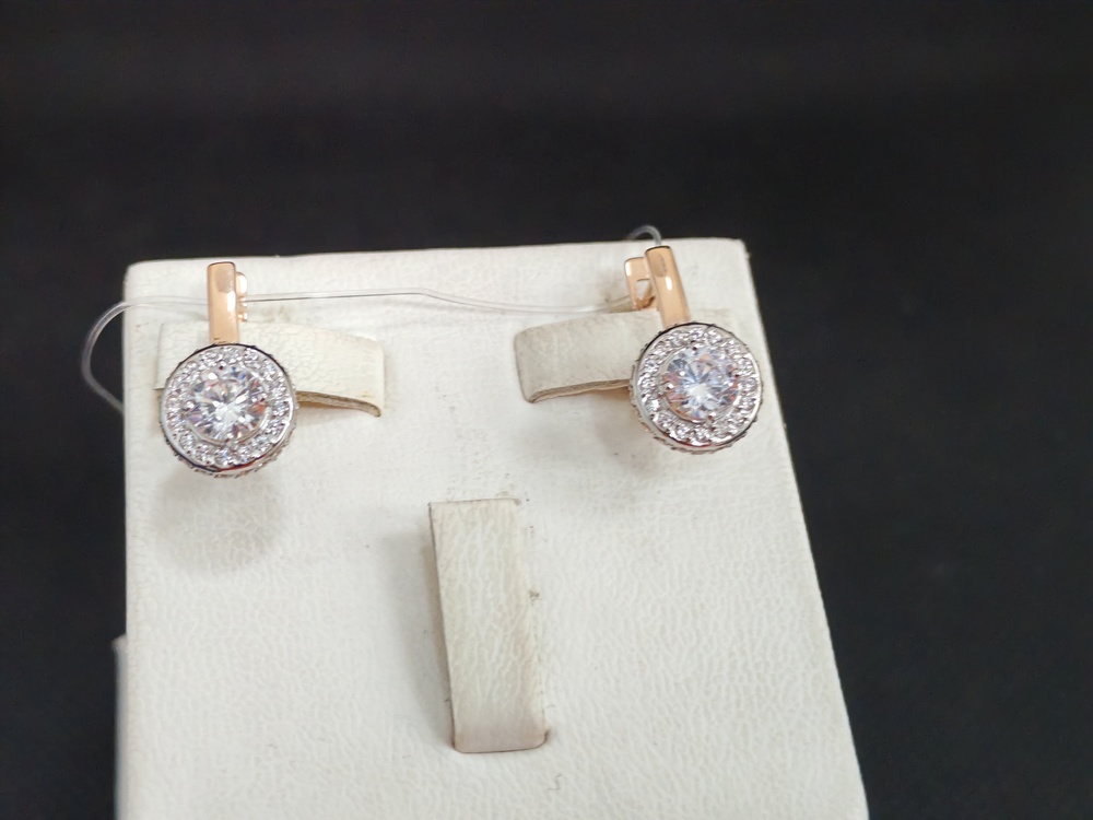 СЕРЬГИ С КАМНЯМИ (Au 585)