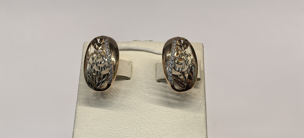 СЕРЬГИ С КАМНЯМИ (Au 585)