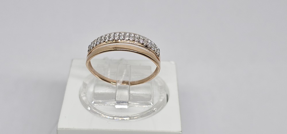 КОЛЬЦО С КАМНЯМИ (Au 585)