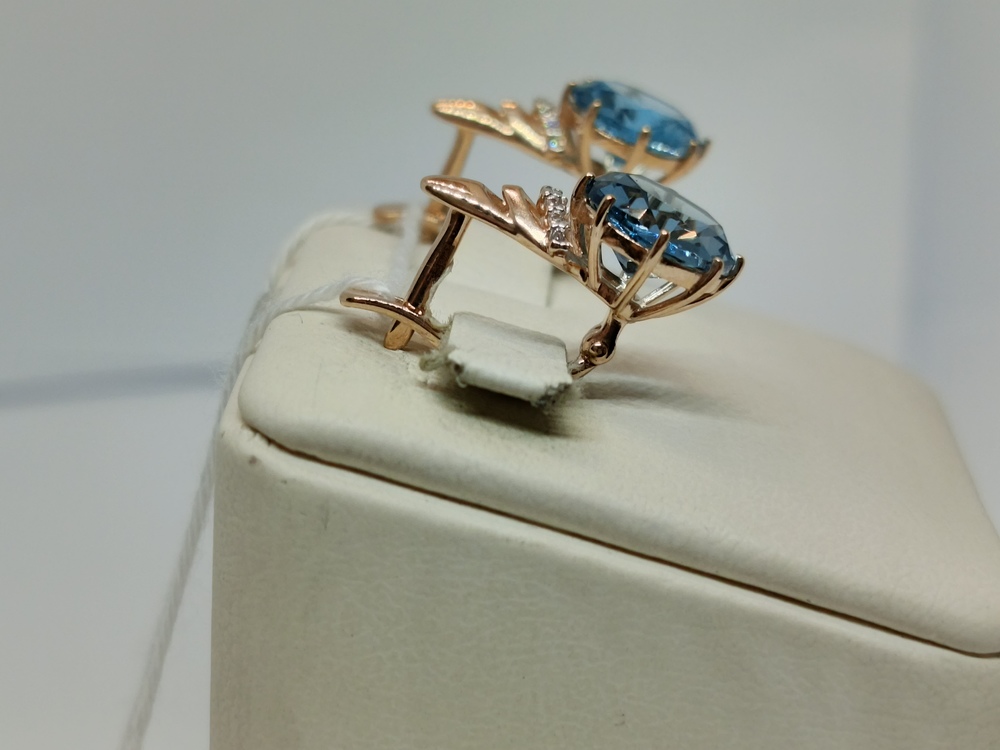 СЕРЬГИ С КАМНЯМИ (Au 585)