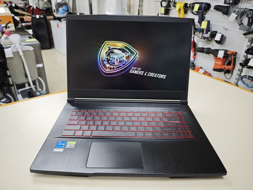 Ноутбук MSI; Core I5-12450H, GeForce RTX 3050, 16 Гб, 500 Гб, Нет