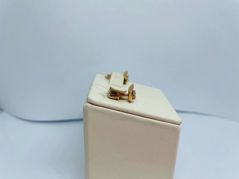 СЕРЬГИ ПУСЕТЫ с камнями (Au 585)