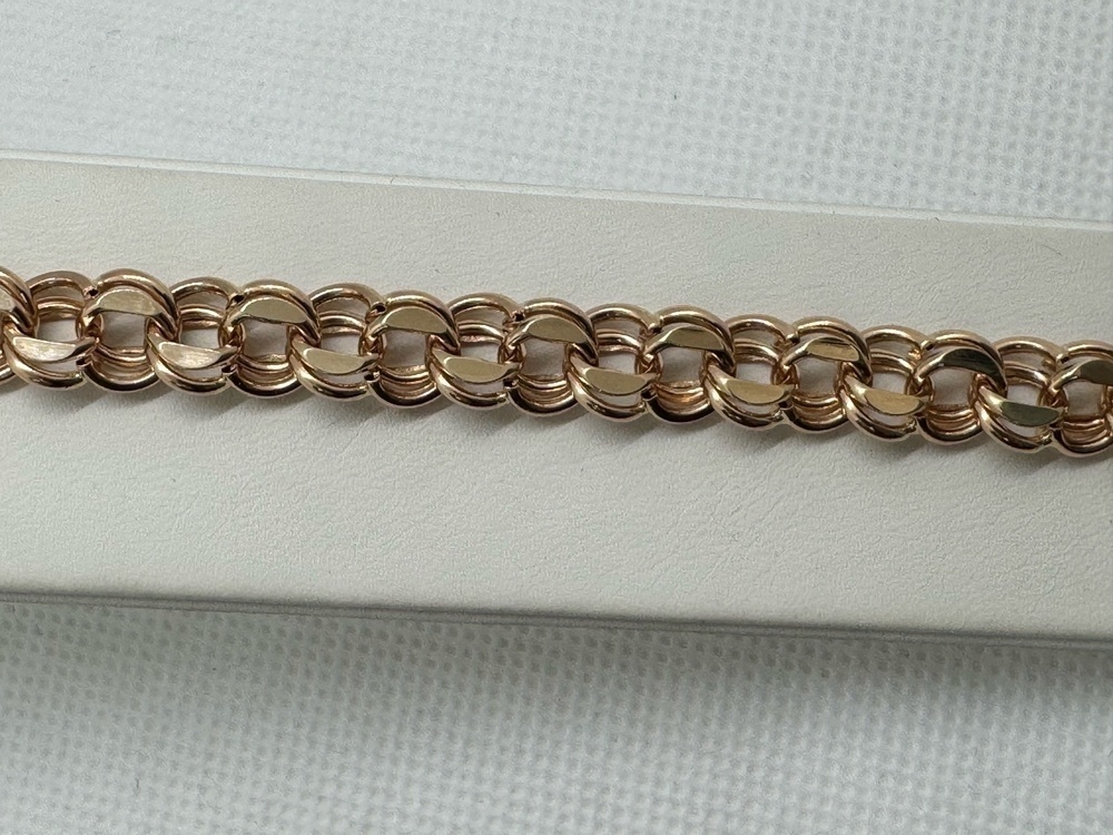 БРАСЛЕТ ПУСТОТЕЛЫЙ Бисмарк Au 585