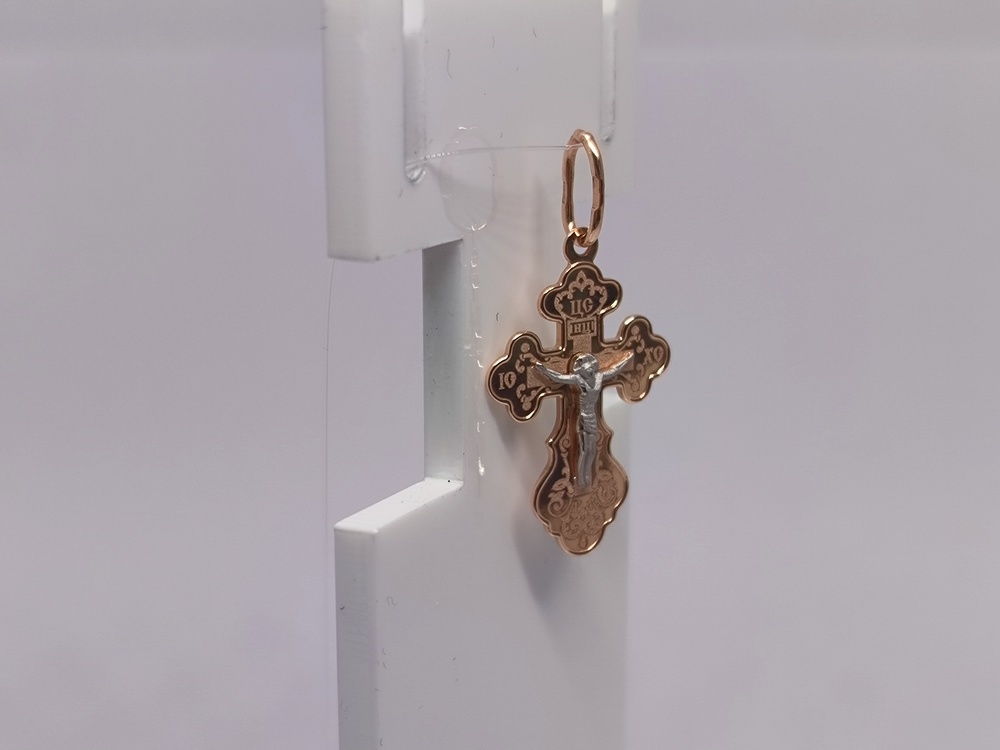 ПОДВЕСКА КРЕСТ без камня (Au 585)