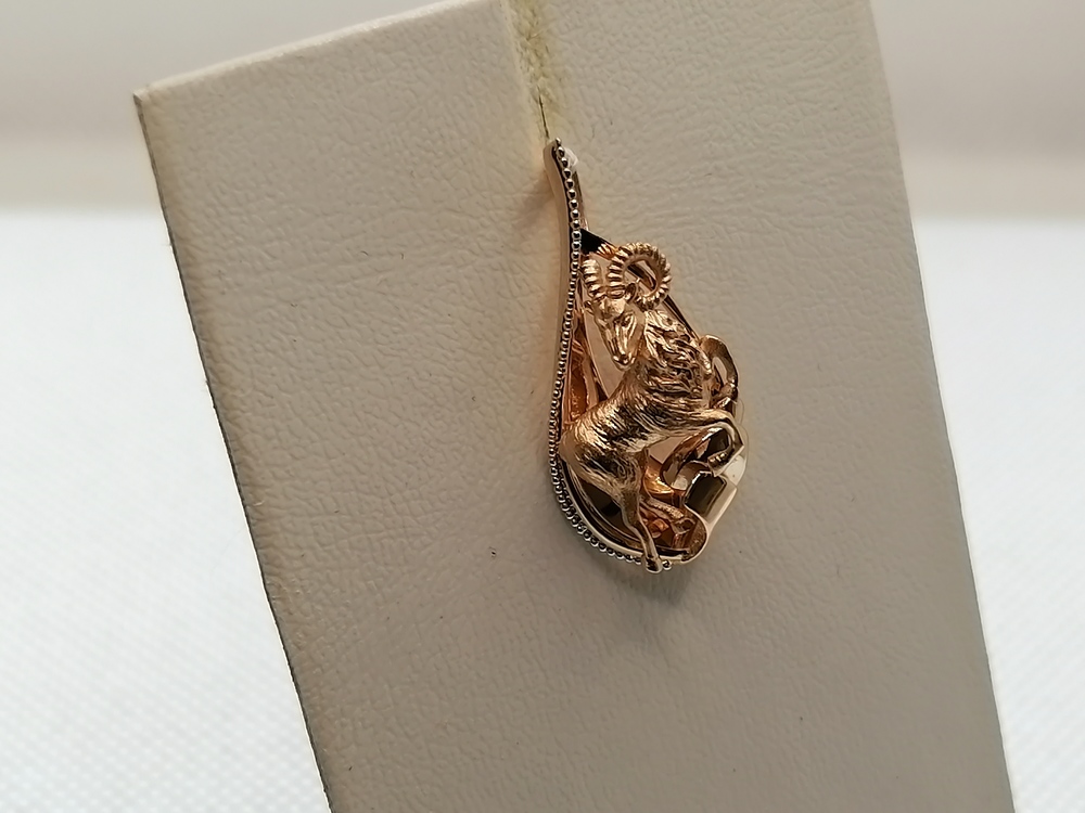 ПОДВЕСКА ЗНАК ЗОДИАКА ОВЕН (Au 585)