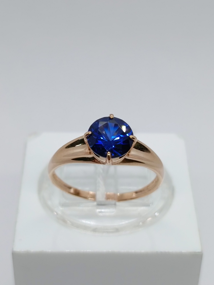 КОЛКМ585 КОЛЬЦО С КАМНЕМ (Au 585)